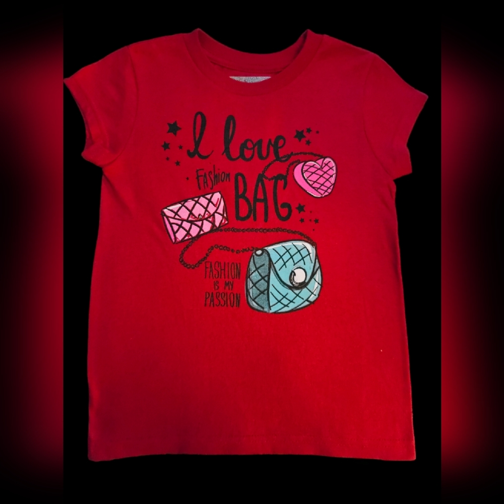 Youth Girls "Fashion Is My Passion" Graphic Tee Size Small